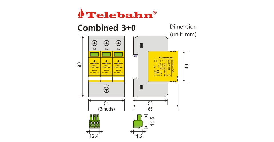 BT PCM TNC 275 RM Dimension
