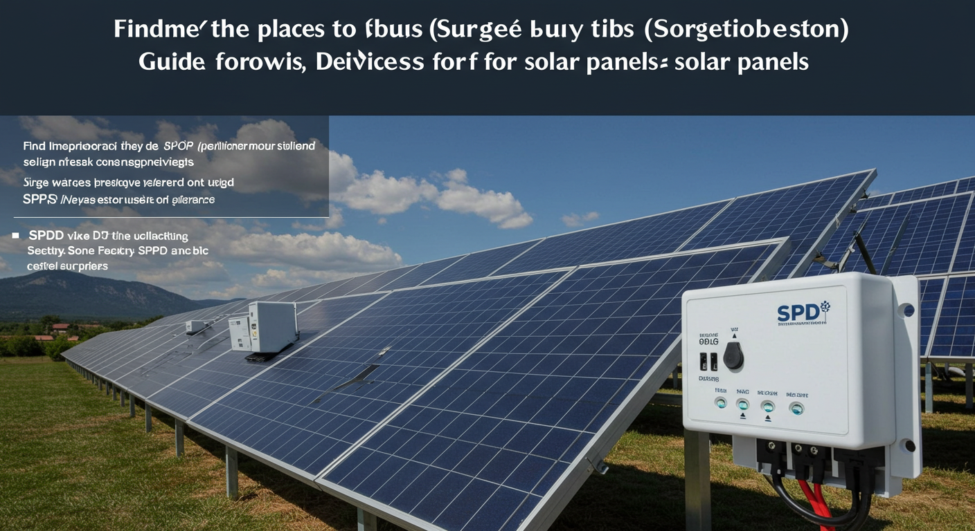 where to buy SPD for solar panels