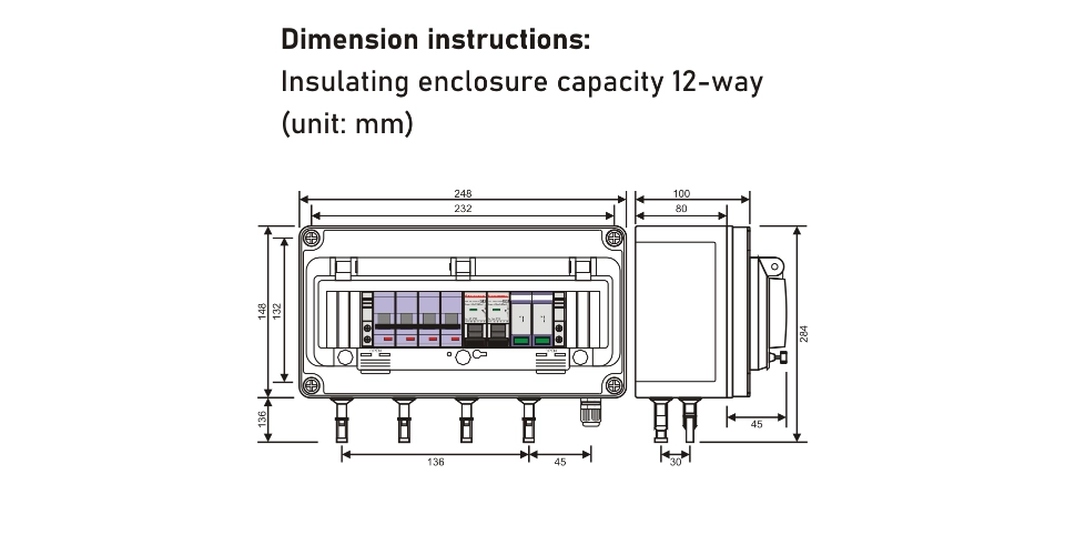 BT PVM1000 2P RM/EPB 3X dimension